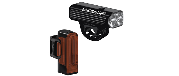 Lezyne Macro Drive 1400+ Strip Drive Pro 400+Light Pair